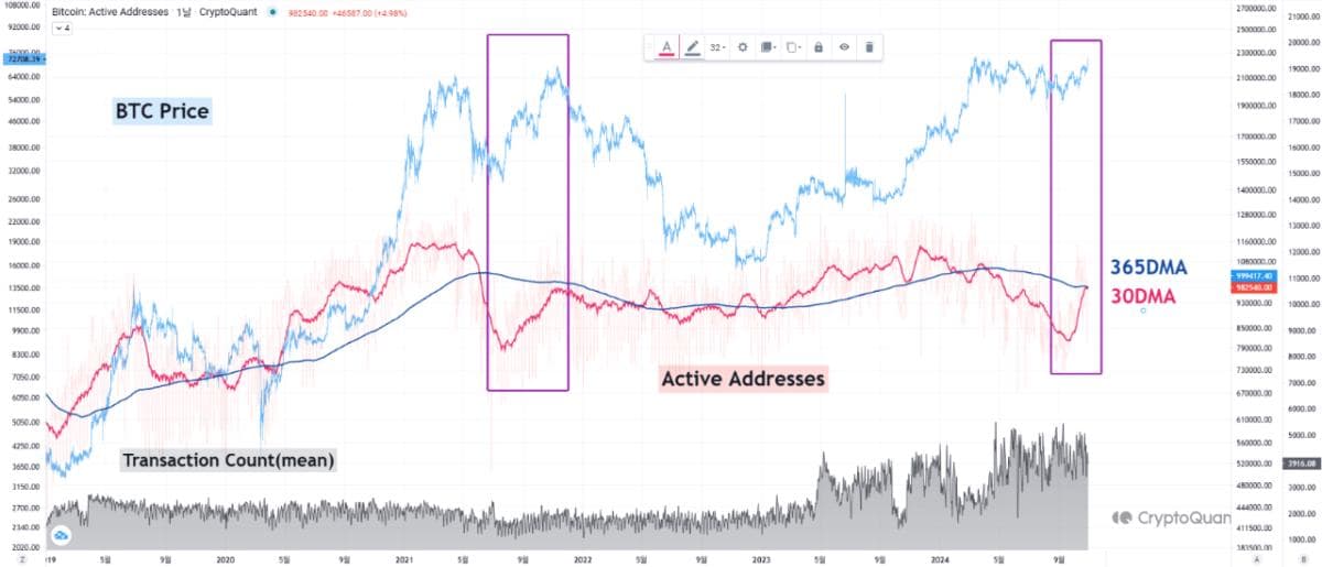 Bitcoin Active Addresses